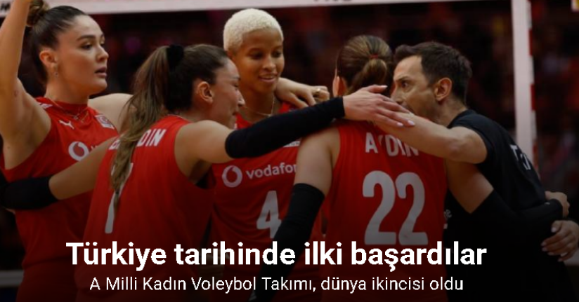 A Milli Kadın Voleybol Takımı, dünya ikincisi oldu