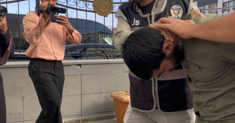 Eşini sokak ortasından döven şahıs adliyeye sevk edildi