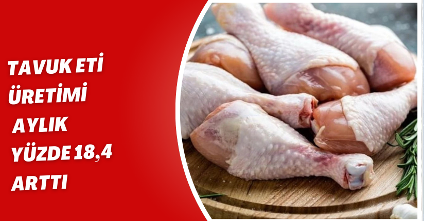 Tavuk eti üretimi aylık yüzde 18,4 arttı