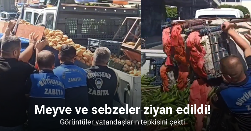 Adana’da zabıta seyyar satıcılara operasyon yaptı, ürünleri ziyan etti