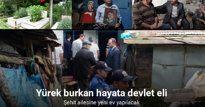 Yürek burkan hayata devlet eli: Şehit ailesine yeni ev yapılacak