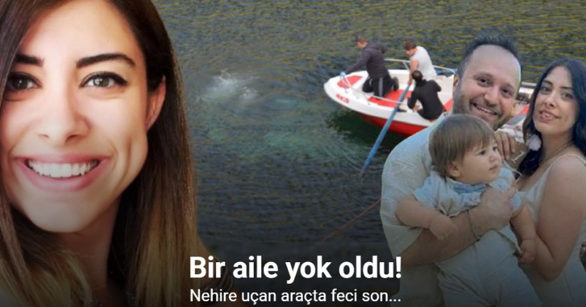 Otomobil Kızılırmak’a uçtu: Anne ile çocuğu öldü, doktor baba yaralı olarak kurtuldu