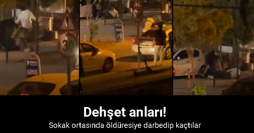 Bursa’da öldüresiye dayak kamerada: 1 yaralı
