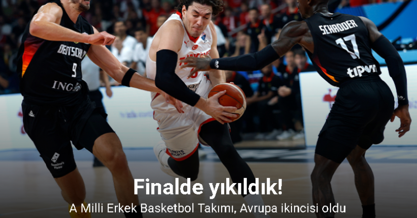 A Milli Erkek Basketbol Takımı, Avrupa ikincisi oldu