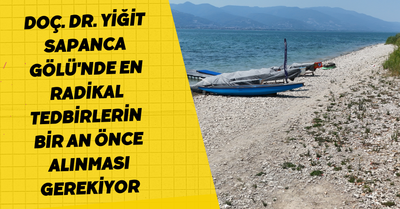 Doç. Dr. Yiğit: Sapanca Gölü'nde en radikal tedbirlerin bir an önce alınması gerekiyor
