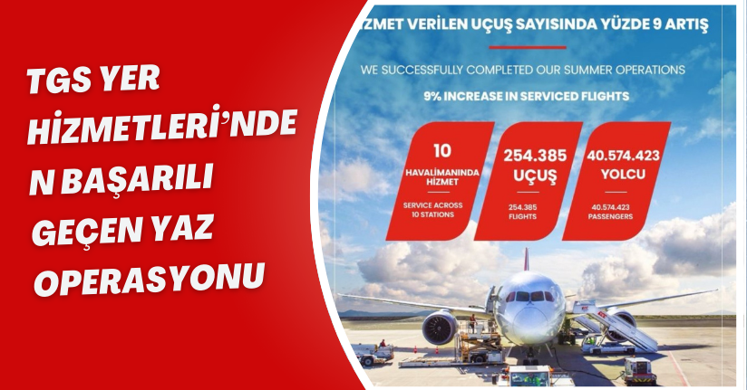 TGS Yer Hizmetleri’nden başarılı geçen yaz operasyonu