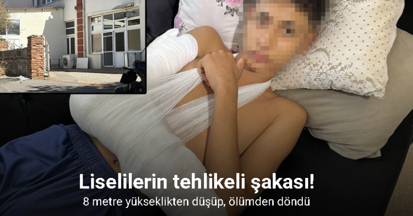 Liselilerin tehlikeli şakasında bir öğrenci ölümden döndü