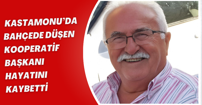 Kastamonu’da bahçede düşen kooperatif başkanı hayatını kaybetti
