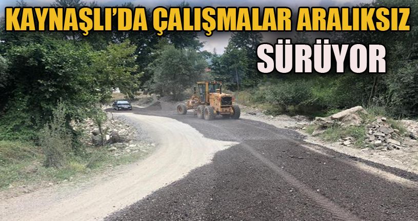 Kaynaşlı’da çalışmalar sürüyor