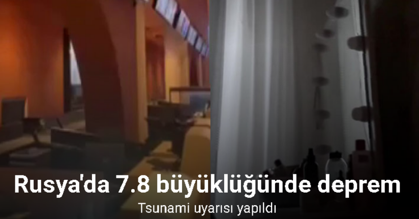 Rusya’nın Kamçatka Yarımadası açıklarında 7.8 büyüklüğünde deprem