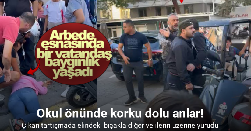 Kadıköy’de bir şahıs çocuğunun gözü önünde velilere bıçakla saldırmaya çalıştı