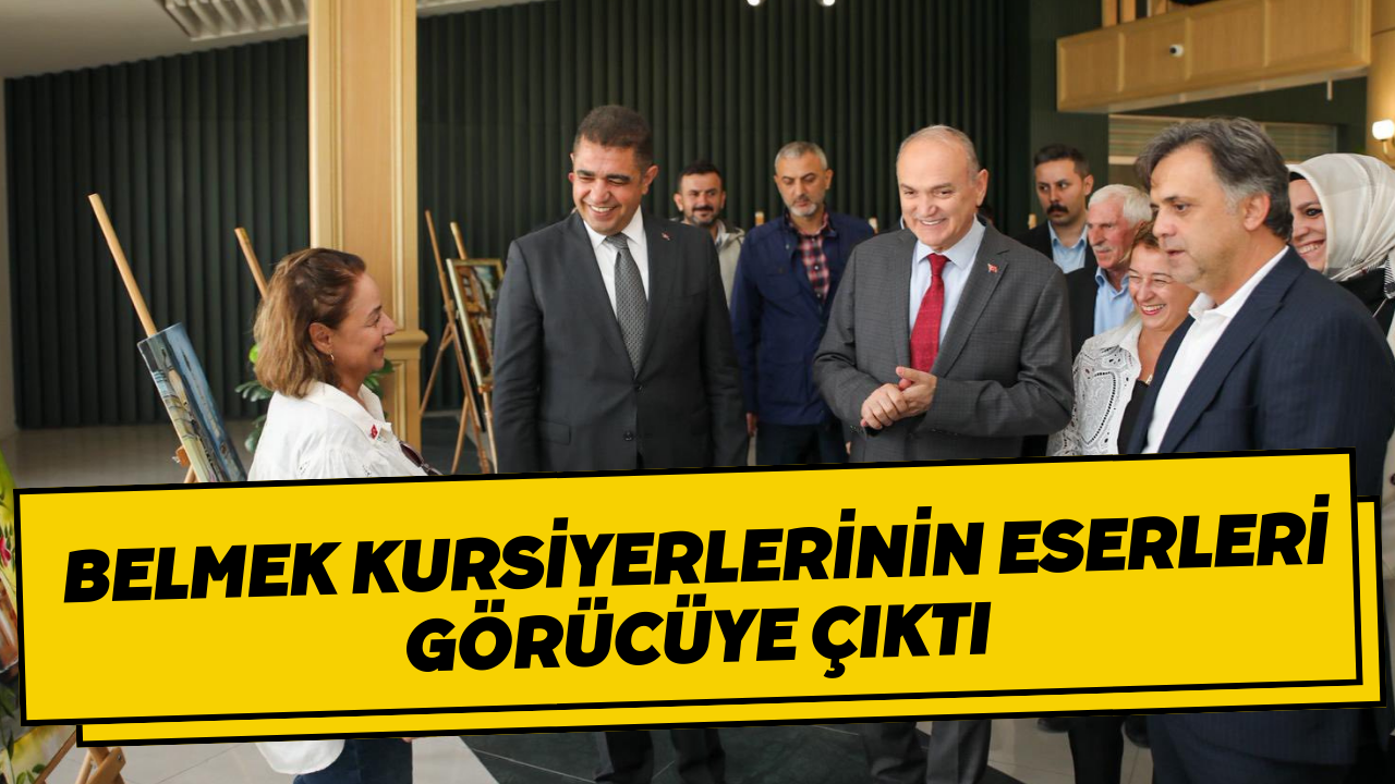 Belmek Kursiyerlerinin Eserleri Görücüye Çıktı