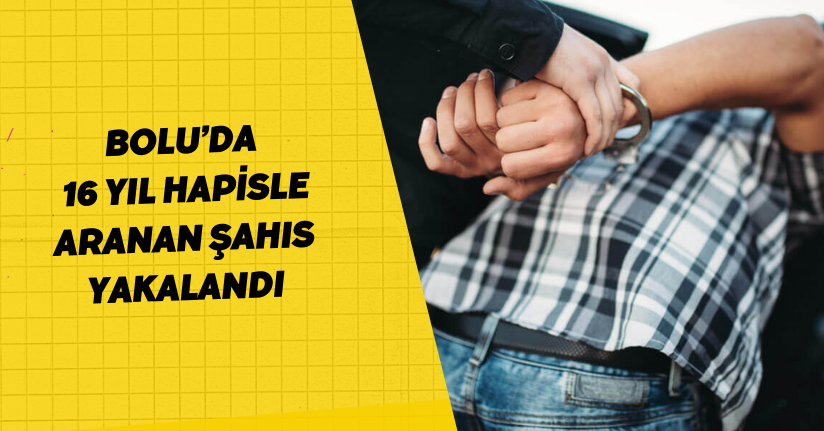 Bolu’da 16 yıl hapisle aranan şahıs yakalandı