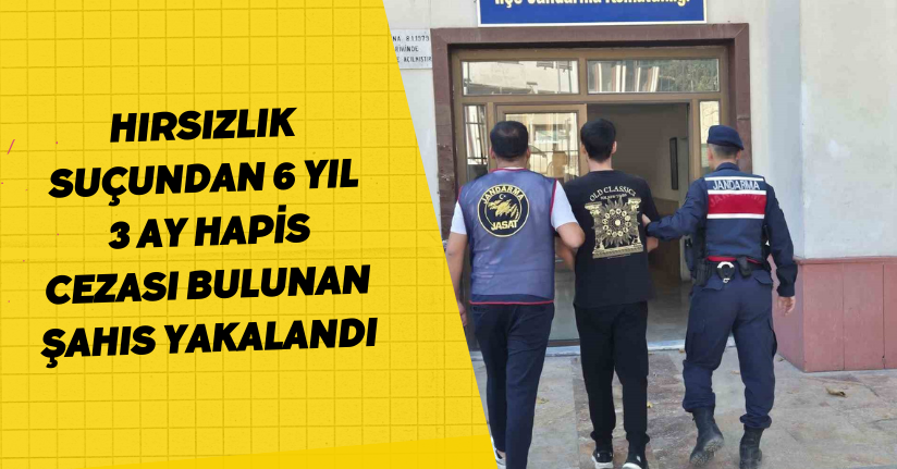 Hırsızlık suçundan 6 yıl 3 ay hapis cezası bulunan şahıs yakalandı