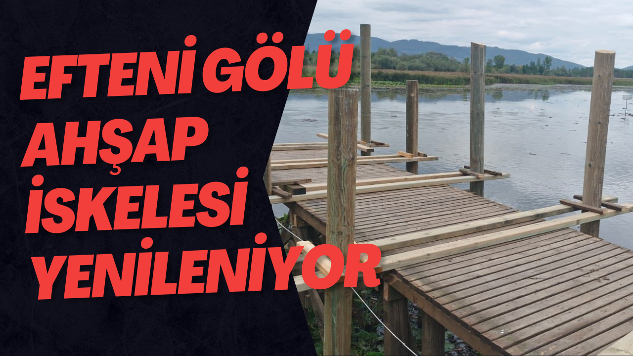 Efteni Gölü Ahşap İskelesi Yenileniyor