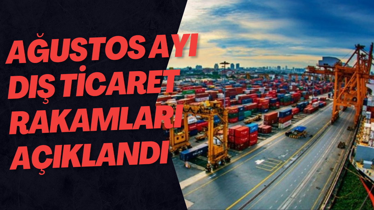 Ağustos Ayı Dış Ticaret Rakamları Açıklandı