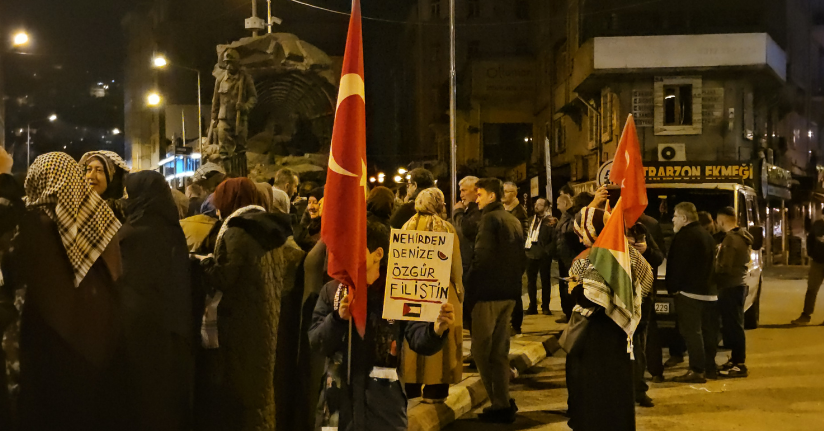Zonguldak’ta İsrail protestosu