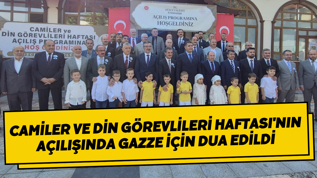 Camiler Ve Din Görevlileri Haftası'nın Açılışında Gazze İçin Dua Edildi