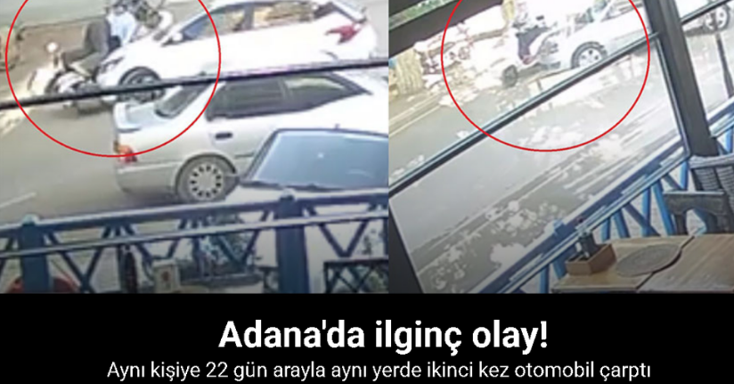 Aynı kişiye 22 gün arayla aynı yerde ikinci kez otomobil çarptı