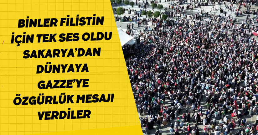 Binler, Filistin için tek ses oldu