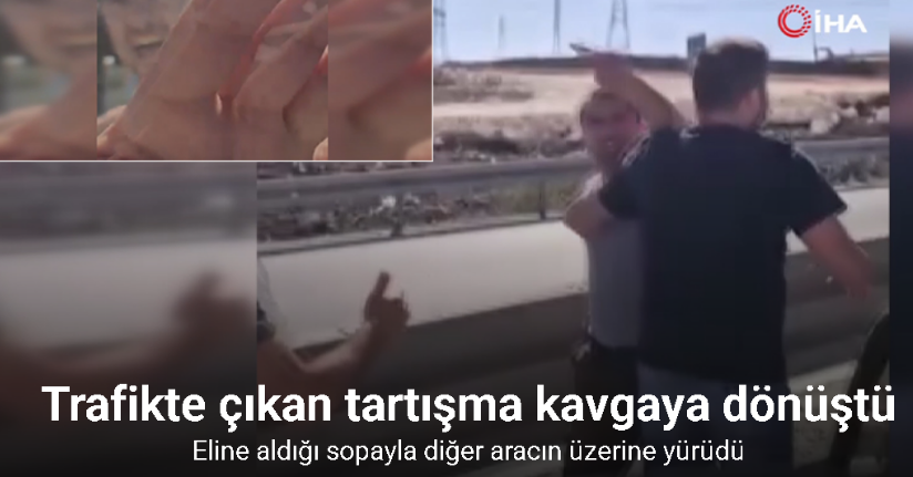Arnavutköy’de yol verme tartışması sopalı kavgaya dönüştü
