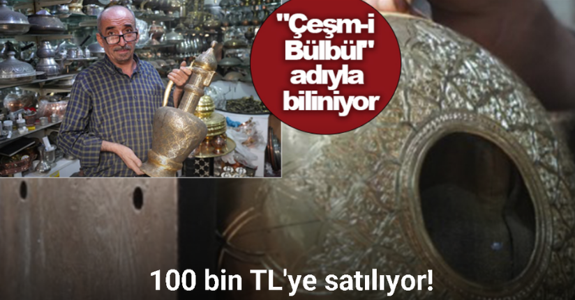Gaziantep’te ilmek ilmek işlenen bakır ibrikler 100 bin TL’ye satılıyor