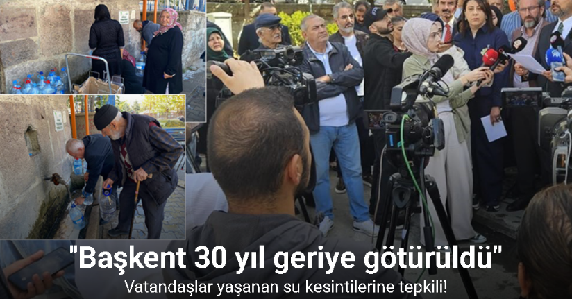 Ankara’da su kuyrukları uzadıkça tepkiler artıyor