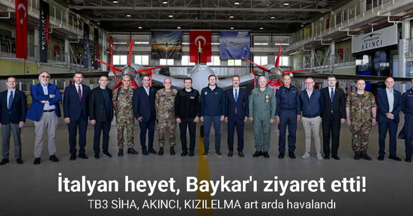 İtalyan heyet, Baykar’ın oyun değiştirici teknolojilerini inceledi