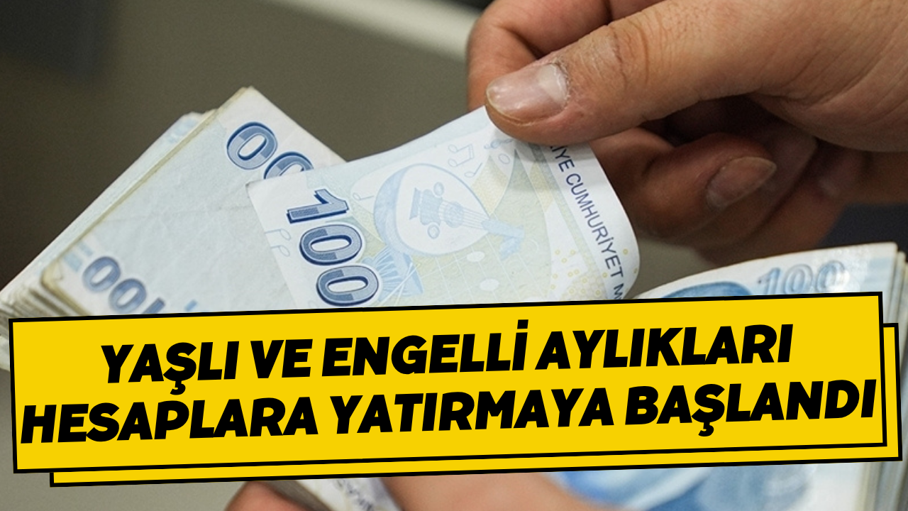 Ekim Ayına İlişkin Yaşlı Ve Engelli Aylıklarını Hesaplara Yatırmaya Başladık