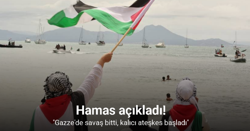 Bugün savaşın sona erdiğini ve ateşkesin başladığını ilan ediyoruz