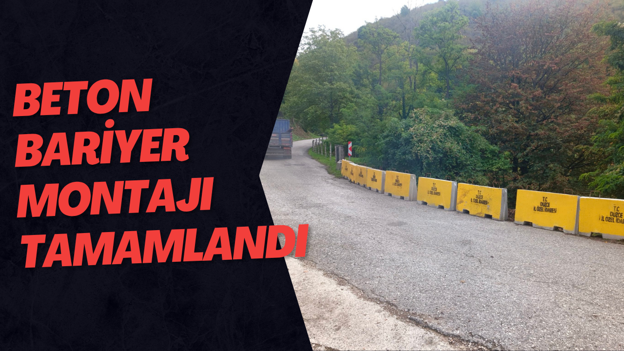 Beton Bariyer Montajı Tamamlandı