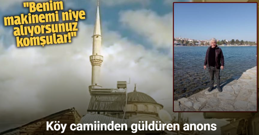 Kaynak makinesi kayboldu, camii hoparlöründen sitem etti