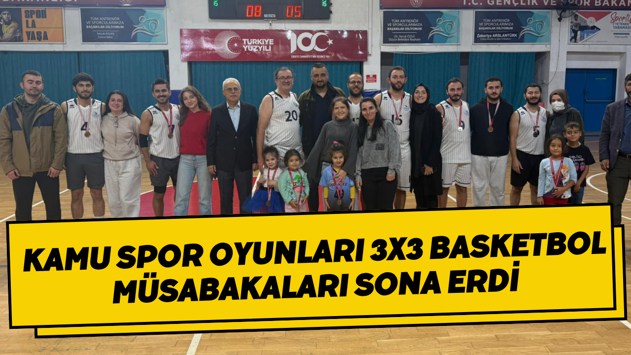 Kamu Spor Oyunları 3x3 Basketbol Müsabakaları Sona Erdi