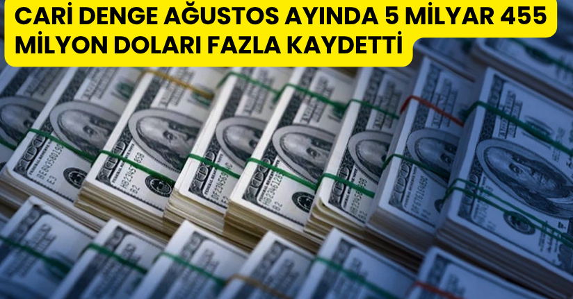 Cari denge Ağustos ayında 5 milyar 455 milyon doları fazla kaydetti