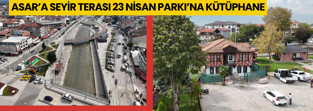 Asar’a Seyir Terası, 23 Nisan Parkı’na Kütüphane
