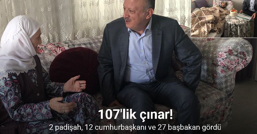 Kaymakam 2 padişah, 12 cumhurbaşkanı ve 27 başbakan gören çınara pasta kesti
