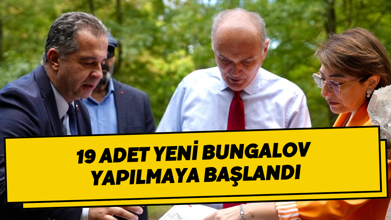 19 Adet Yeni Bungalov Yapılmaya Başlandı