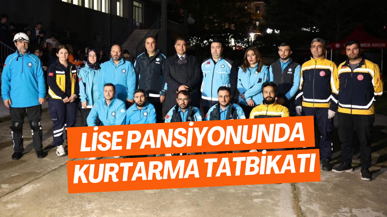 Lise Pansiyonunda Kurtarma Tatbikatı