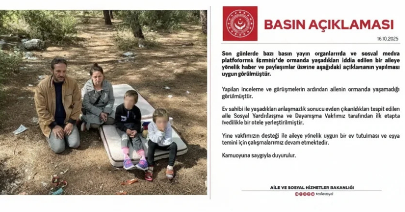 Bakanlıktan ormanda yaşadığı iddia edilen aile ilgili açıklama