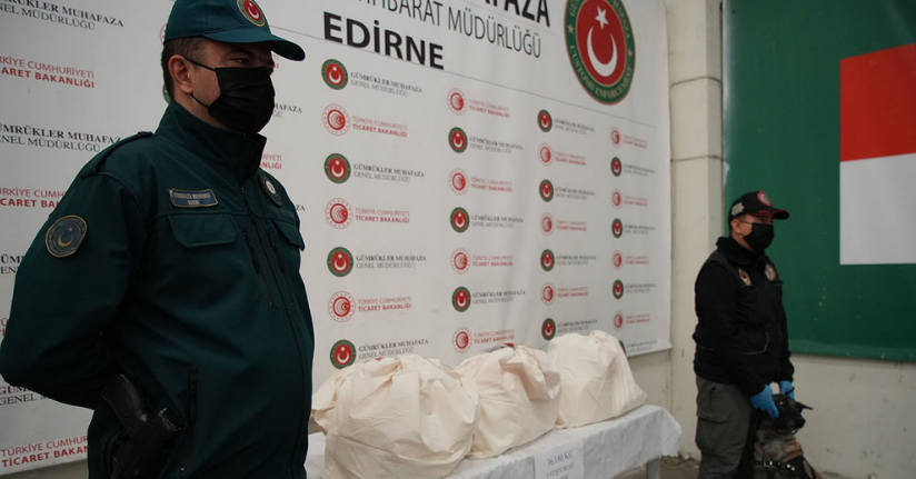 Kapıkule’de kamyonetten 36 kilo kokain çıktı