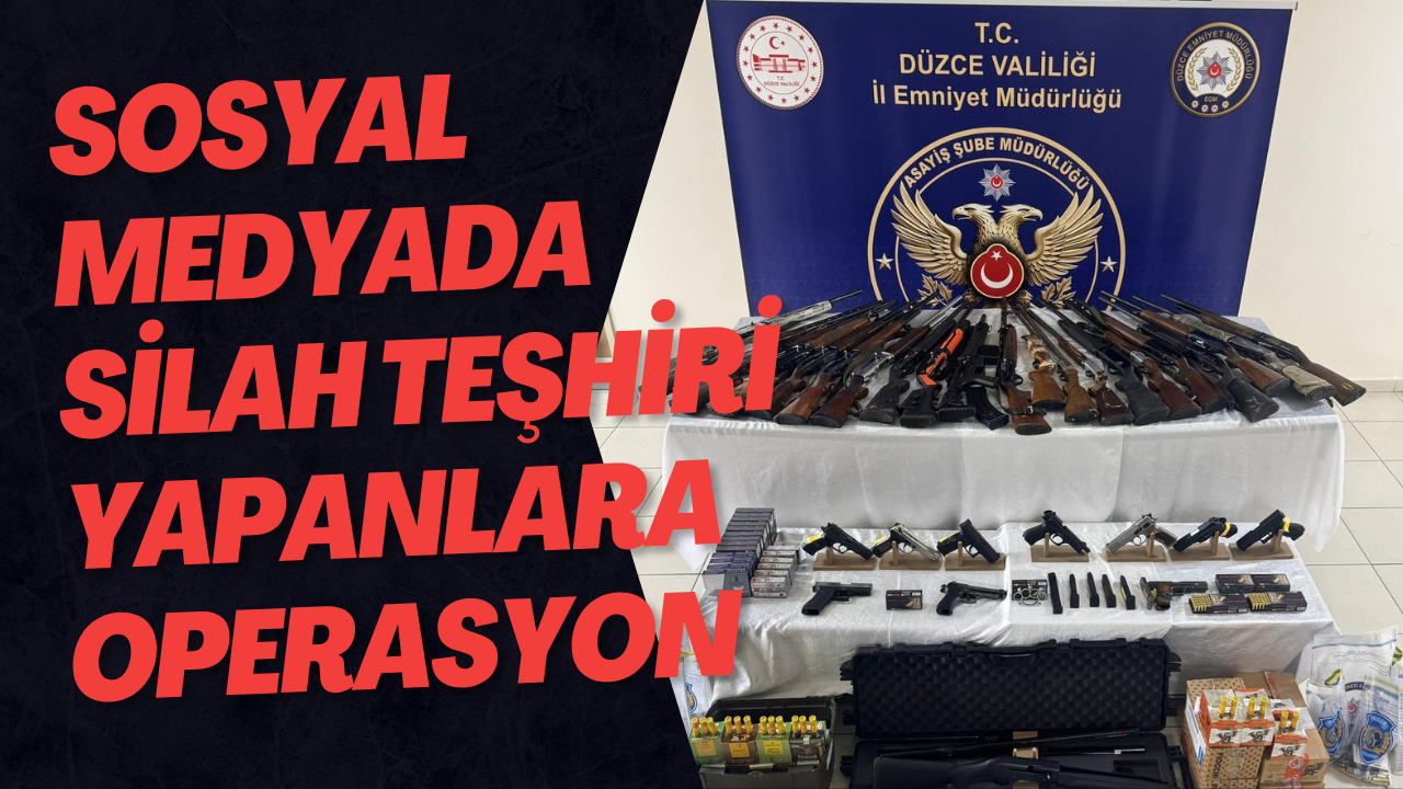 Sosyal Medyada Silah Teşhiri Yapanlara Operasyon