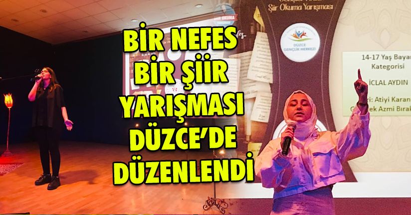 Düzce’de şiir yarışması düzenlendi