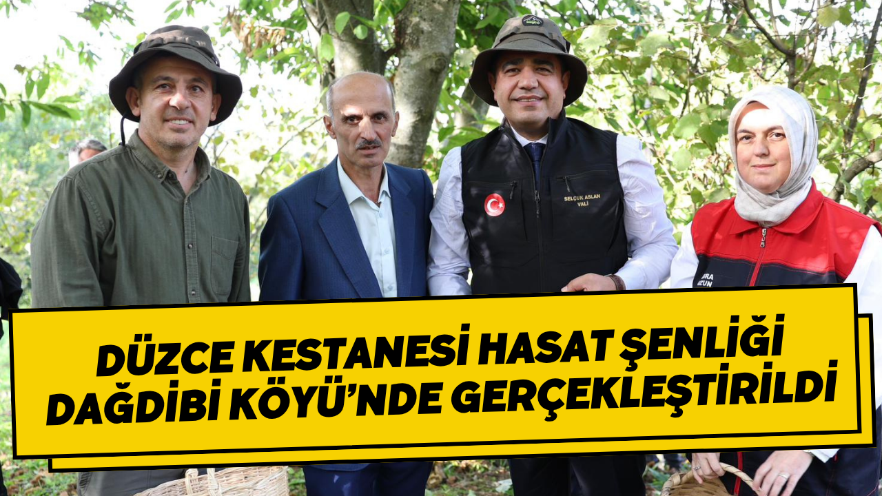 Düzce Kestanesi Hasat Şenliği Dağdibi Köyü’nde Gerçekleştirildi
