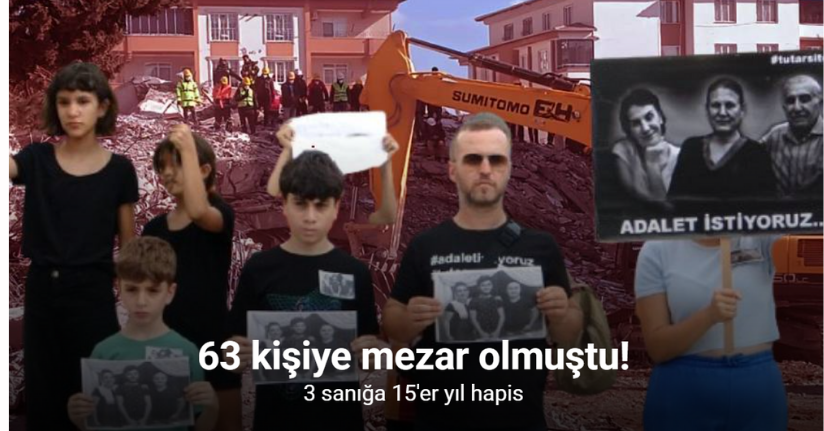 63 kişinin öldüğü Tutar Yapı Sitesi davasında karar: Sanıklara 15’er yıl hapis