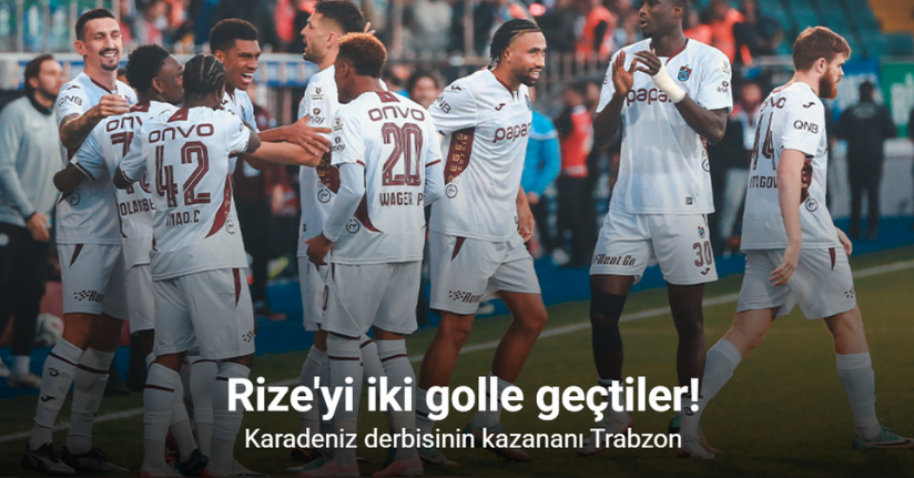 Çaykur Rizespor: 1 - Trabzonspor: 2 