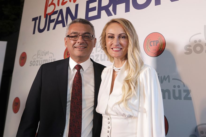 KKTC'nin yeni Cumhurbaşkanı Erhürman'dan zafer mitingi