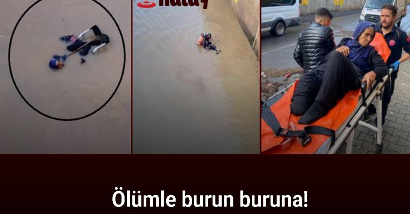 Suyla dolu alt geçitte ölümle burun buruna gelen kadını itfaiye kurtardı