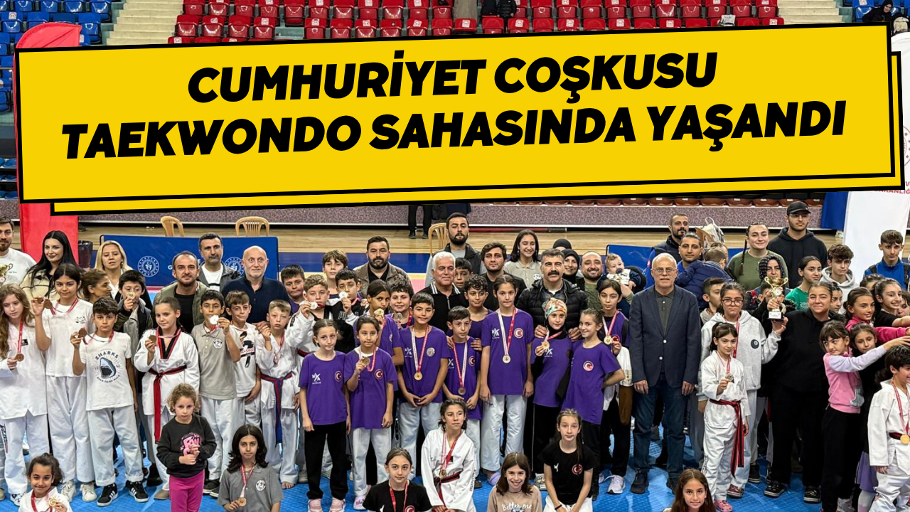 Cumhuriyet Coşkusu Taekwondo Sahasında Yaşandı