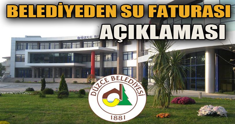 Belediyeden Su Faturaları Açıklaması