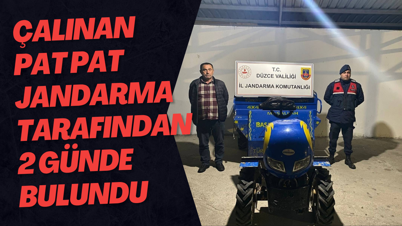 Çalınan Pat Pat Jandarma Tarafından 2 Günde Bulundu